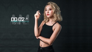 4K短发小姐姐