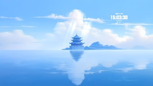 平静的湖面