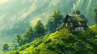 山川绿林小屋