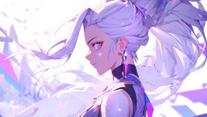紫色KDA少女