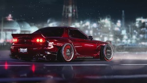 4K雪夜超跑