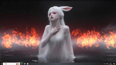 被困的水柔烈焰兔