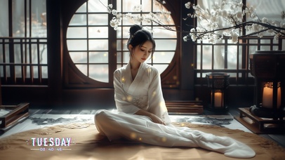 如同细腻的雪，白皙无暇