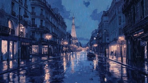 蓝调雨夜