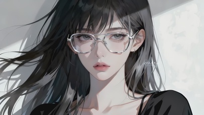 纯欲系眼镜吊带女神