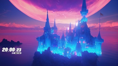 4K梦幻星空城堡