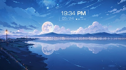 流星划过的月夜