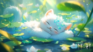 酣睡的小猫