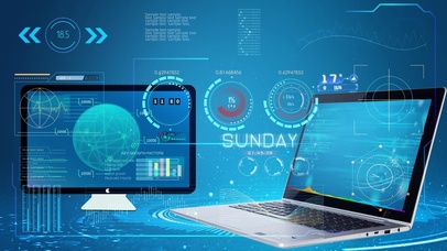 未来智能办公科技感