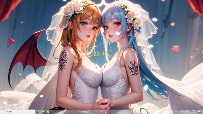 4k甘雨可爱美少女2人