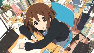 工作中的女孩