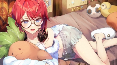 4K可爱眼镜宅女