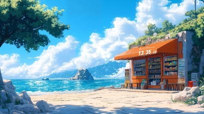 清新沙滩杂货铺