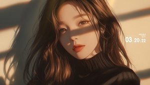 沐浴阳光少女