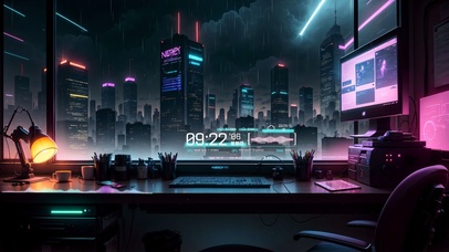 4k赛博朋克卧室230413