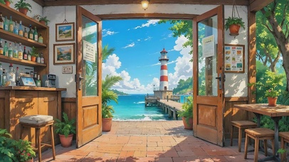 海边灯塔