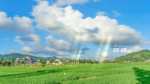治愈清新田园小镇风景
