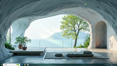 春天山洞客厅主题