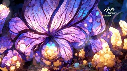 唯美治愈奇幻花丛