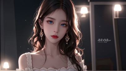 纯欲系长发女生