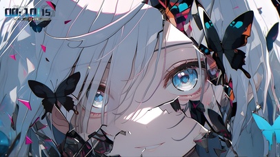 4k 破碎蝴蝶眼