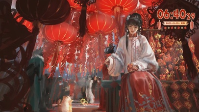 4K新年大红灯笼