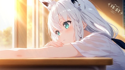 唯美午后教室猫女