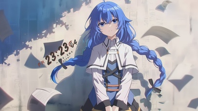 二次元卡通甜美治愈萌系女孩