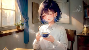 可爱下午茶女神
