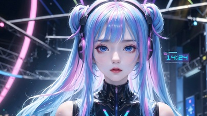 4k可爱电竞女孩