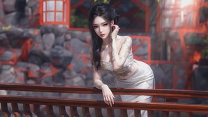 4K古韵国风美女