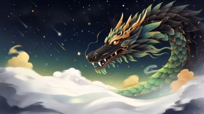 敦煌系列之青龙