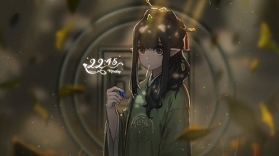 4k 治愈可爱古风女孩