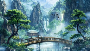 云雾山涧森林