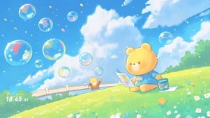 绘画的小熊
