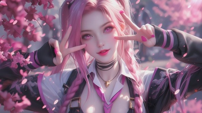 4K唯美可爱甜美少女