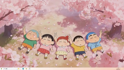 樱花树下小伙伴