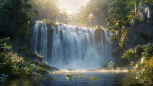 4K 瀑布美景