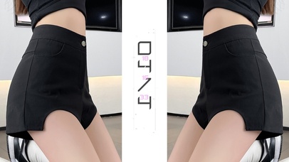 短裤美腿小姐姐