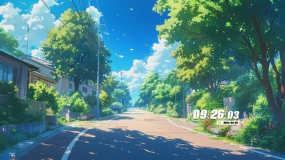 护眼花草树木景色