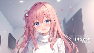 可爱治愈房间少女