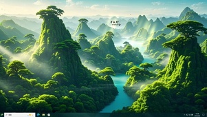 层峦群山 护眼
