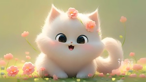 小花朵猫咪