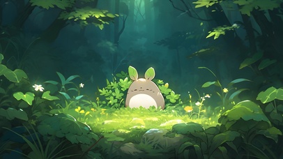 森林中的治愈萌兽