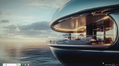 海上清新小屋-桌面主题