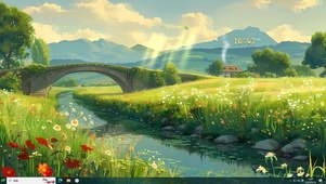 绿色乡村 护眼风景