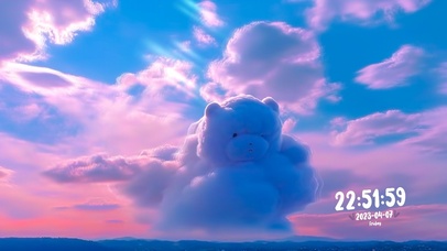 云朵熊4K治愈动态壁纸