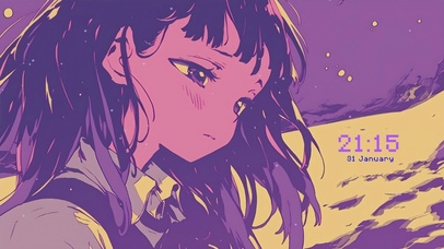 淡淡忧郁的美少女