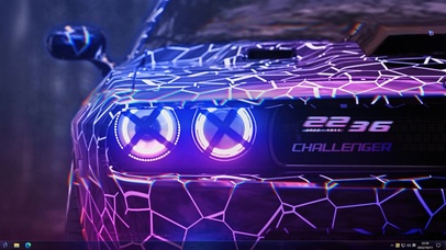 紫色赛博朋克汽车