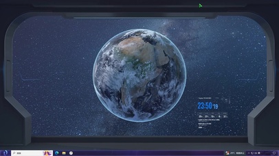 太空望地球主题